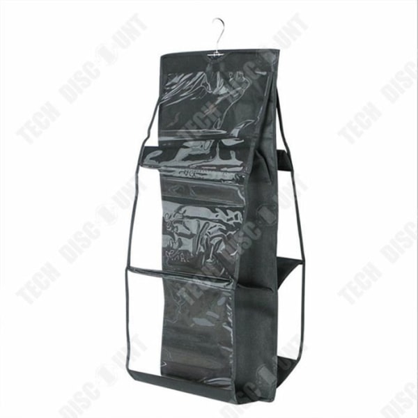 TD® 6-fickor handväska förvaringsväska, tyg, 35 * 35 * 90 cm, slumpmässig färg, 2-pack