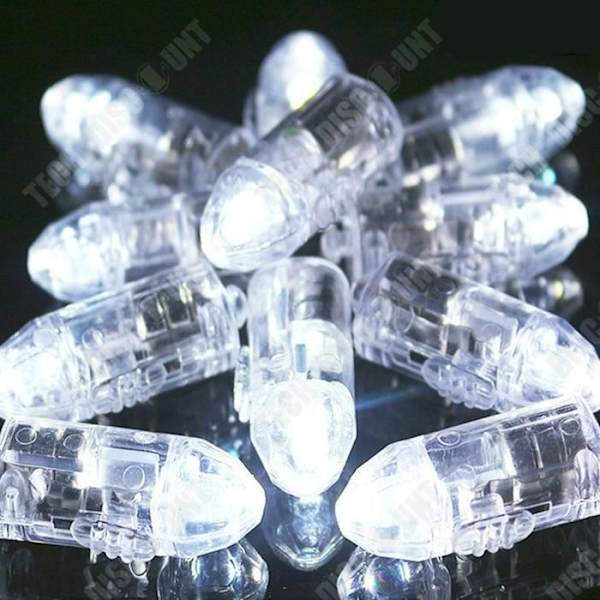 TD® Mini lysande ballong led lysande elektroniskt vitt ljus batteriljusutsändande utan ballonger 50-pack