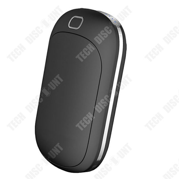 TD Återanvändbar Uppladdningsbar Handvärmare 5200mah Bärbar Power Bank för utomhussport Jakt Camping Svart Enkel att använda