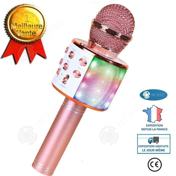 INN® Langaton bluetooth-mikrofoni älypuhelimelle kevyellä karaokemikrofonilla älypuhelin kaiutin bluet