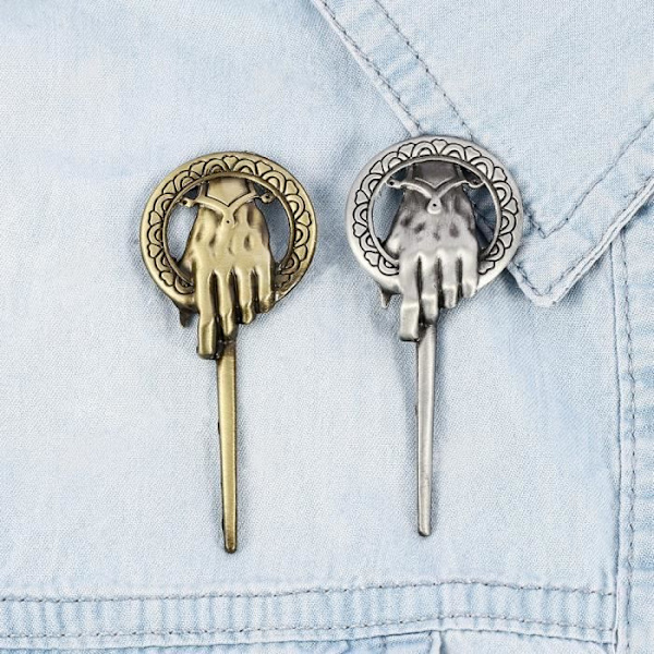 Legeringsbrosch - HÖGTEKNISK & VÄLBEFINNANDE - Klämma - Guld