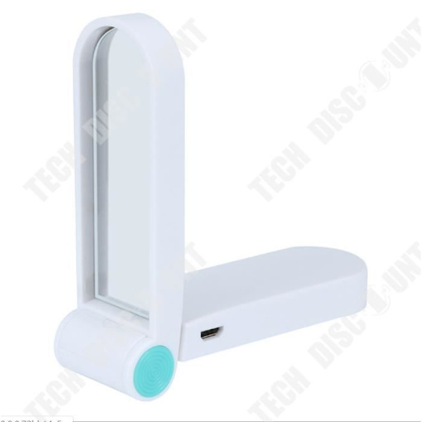TD® USB genopladelig sammenfoldelig spejlampe til lille bog med LED