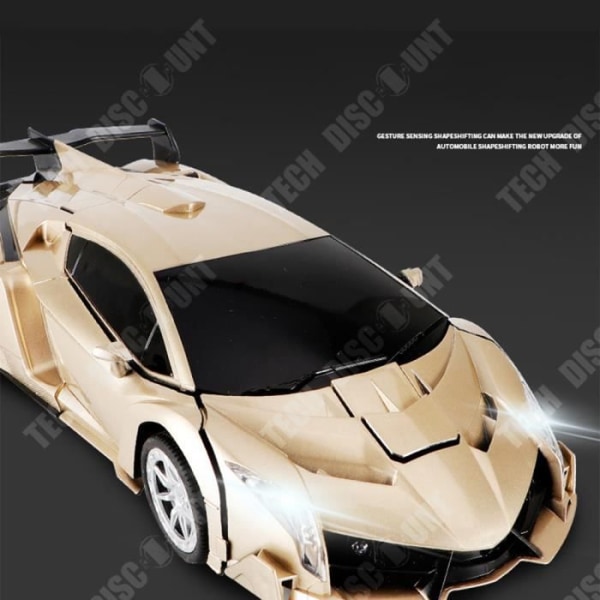 TD® Induktionsdeformationsbil 1:12, cool form 4.8V USB opladning fjernbetjent robotbil King Kong