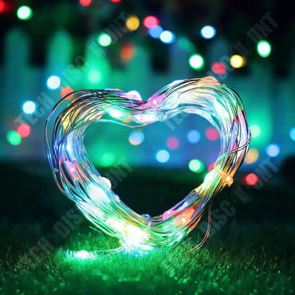 TD® String Lights 5M 50LED, LED String Lights Batteridriven Liten LED Färgglad, fest julbröllopskväll.