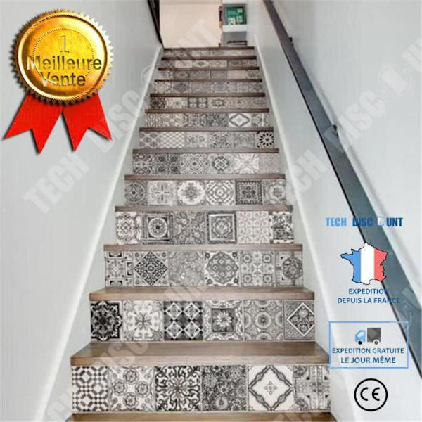 TD® 13 kappaleen 3D-tarrasarja Geometrinen Portaikko Sisustustarra Moderni ja Trendikäs Kotiin