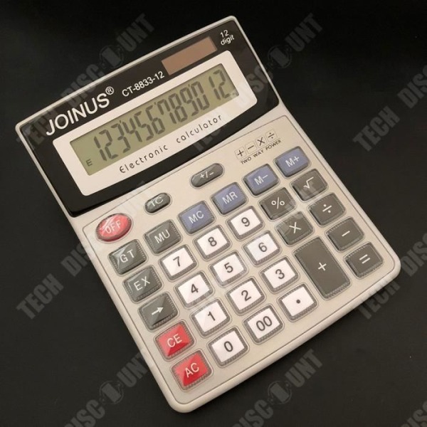 TD® Store solar calculator multifunction, dual power, continuous addition and subtraction calculator
