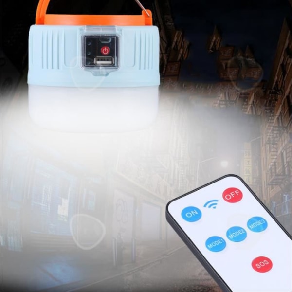 CONFO® Aurinkokäyttöinen ladattava kauko-ohjattava telttalamppu, ulkokäyttöön ja hätätilanteisiin kotitalouden sähkökatkoihin.