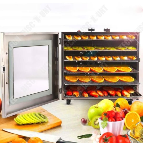 TD® frukt- och grönsaksdehydrator nivå 6 Korrosions- och rostsäker 360° cirkulationsvärme mattorkare