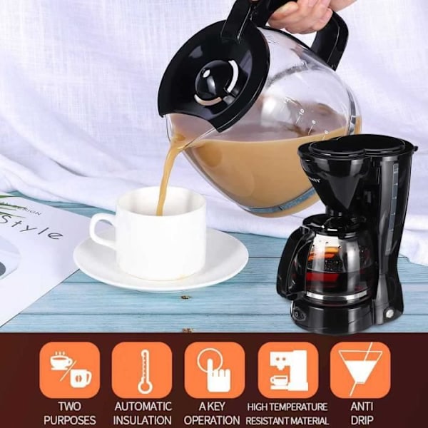 Mini automatisk dryp kaffe maskine til hjemmebrug lille kaffemaskine