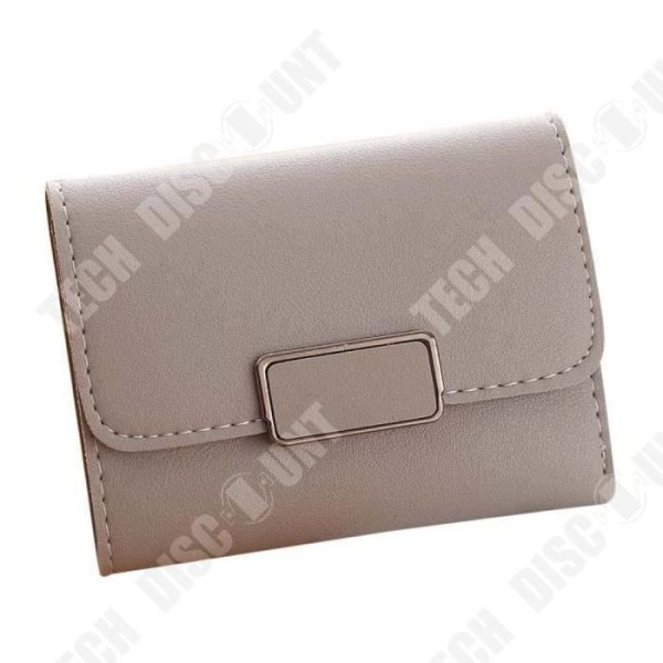 TD® Beige Väskan PU-Läder Plånbok för Kvinnor Enkel Kortväska