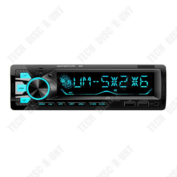 TD® Bluetooth-autoradio bluetooth MP3-soitin 12V kaksois-USB FM matkapuhelin ja kortinlukija seitsemällä väriavarilla