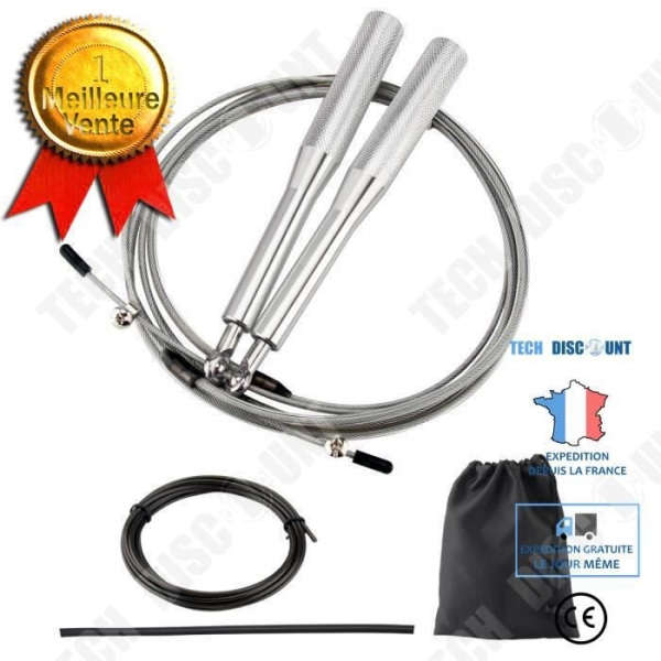 Hopprep - TD® - IRON GYM - Justerbar - Silver - Kampkonst Pengar