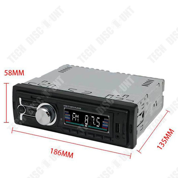 TD® Bluetooth-autoradio 12V MP3-soitin bluetooth-kädet vapaana FM-autoradio kortti liitetty USB-ääni