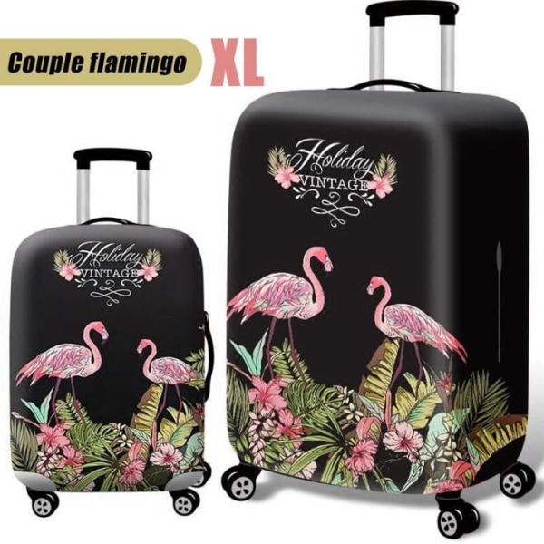 Elastiskt resbagage resväska skydd skydd par flamingo 29-32 tum XL