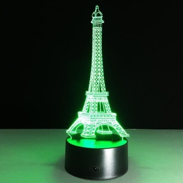 Frankrike Eiffeltornet 3D LED Nattljus Dimbar Mood Lamp Dekoration USB Bordslampa Vänner Barnpresenter M0BB5D