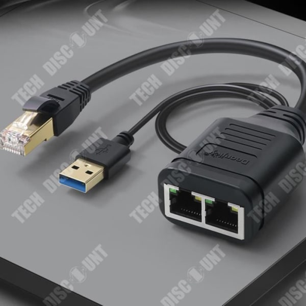 TD® En netværkskabelsplidser til at dele en til to surfere samtidig på internettet og trække to par stik.