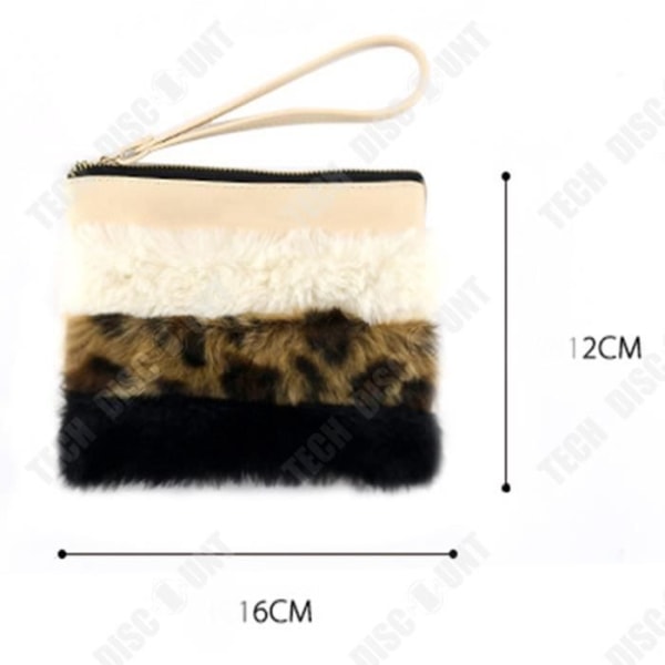 TD® Farver matchende mode pels lynlås kosmetisk taske PU retro behagelig håndvask opbevaring kosmetisk taske