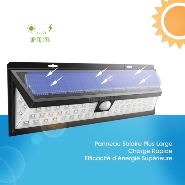 2st Solsensor Vägglampa TD® 54LED Utomhus Vattentät Mänsklig Infraröd Sensor Vägglampa