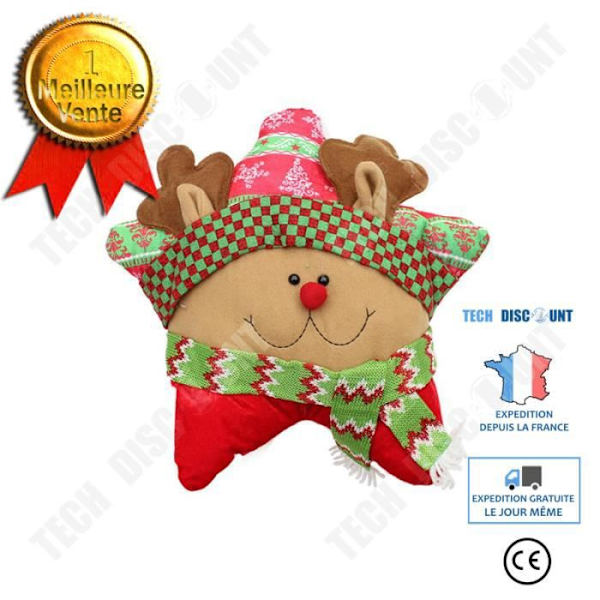TD® reservece 40cm jul Pentagram blød pude sæde sovesofa bilpude gave hjem juledekorationer julegave