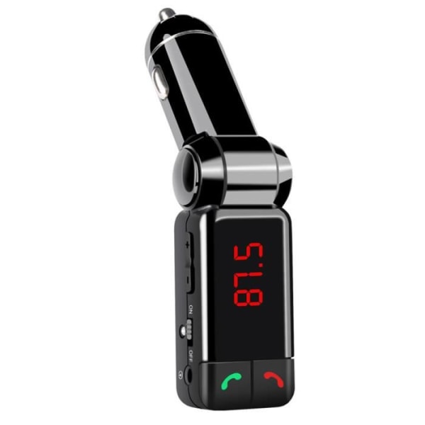 Bil MP3-ljudspelare Bluetooth FM-sändare Trådlös FM-modulator Bilsats Handsfree LCD-skärm USB-laddare för iPhone Samsung