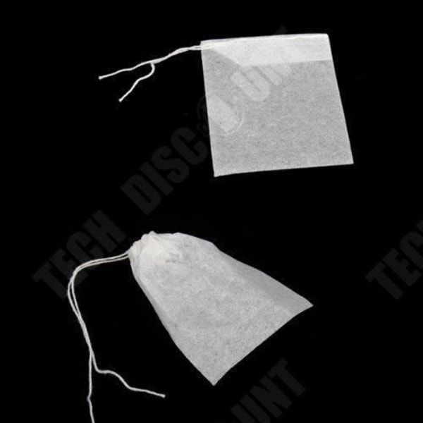 TD®-paket med 100 tomma tepåsar för engångsbruk med trådläckagesäkert filterpapper Miljövänligt Miljövänligt Hemmagjord professionell