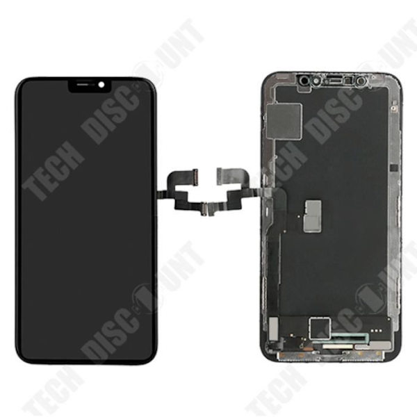 TD® FULLSKÄRM IPHONE 7 SVART TOUCH GLAS + LCD-KAMERA PÅ CHASSI + VERKTYG