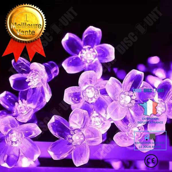 TD® Cherry LED String Lights Vattentät Lampa Pärlor Mjukt Ljus Säker användning 30LED 6,5m