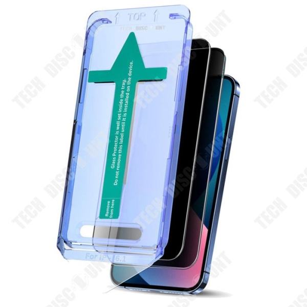 TD® Härdat glas för iPhone 14 Pro Max, skyddande film för dammfritt fack, stötsäker film
