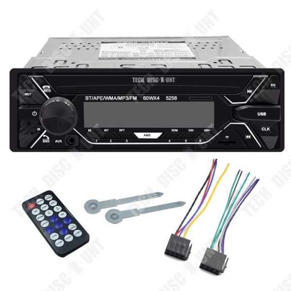 TD® Bluetooth autoradio 12V bil MP3-spelare bluetooth handsfree färgstarkt ljus ljud centralkontroll modifiering radio F