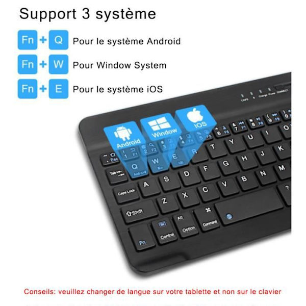 Langaton näppäimistö ja hiiri - QWERT INN® - Mini - 1200 DPI - QWERTY - Ultra-ohut