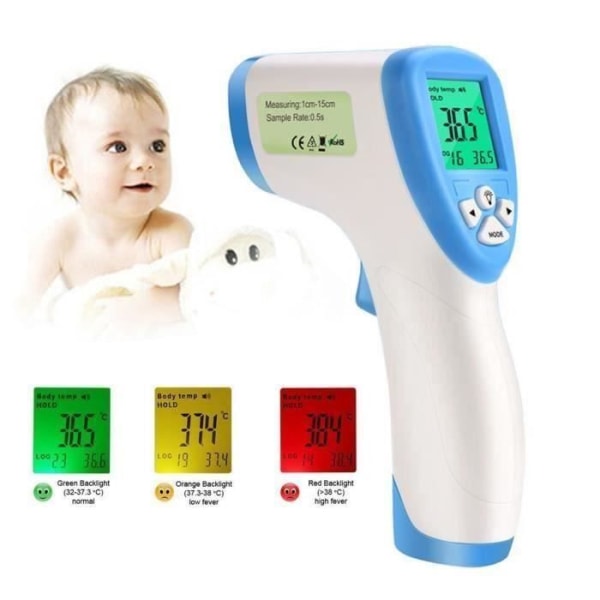 Baby termometer termometer för barn - vuxna - yta av föremål, beröringsfri digital infraröd panntermometer