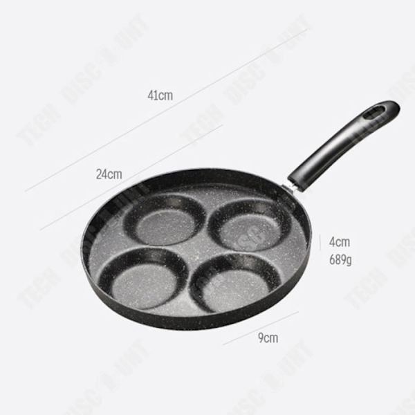 TD® Omelettpanna Fyrhålsposition Mini non-stick multifunktionell hushållstyp Lämplig för gashällar