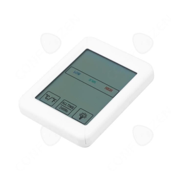 CONFO® Vejrstation ur trådløs indendørs udendørs sensor termometer hygrometer LCD forudsigelse fugtighedsovervåger digital fugtighed t