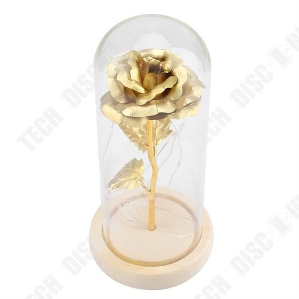 TD® LED Rose Lamp Simulering Glas Cover Present för alla hjärtans dag eller bröllop Light Night Light
