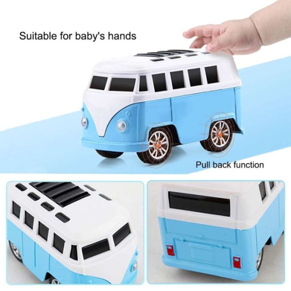 TD® leksaksbil för barn 8-delat set Mini Pull Back Alloy