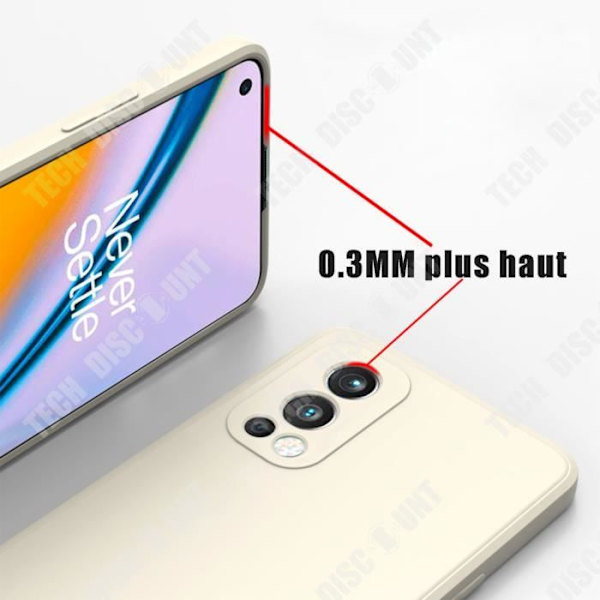 TD® för Oneplus nord 2 Rubiks kub flytande tunt hål rakt kant silikontelefonfodral Plus All-Comp skyddande skal