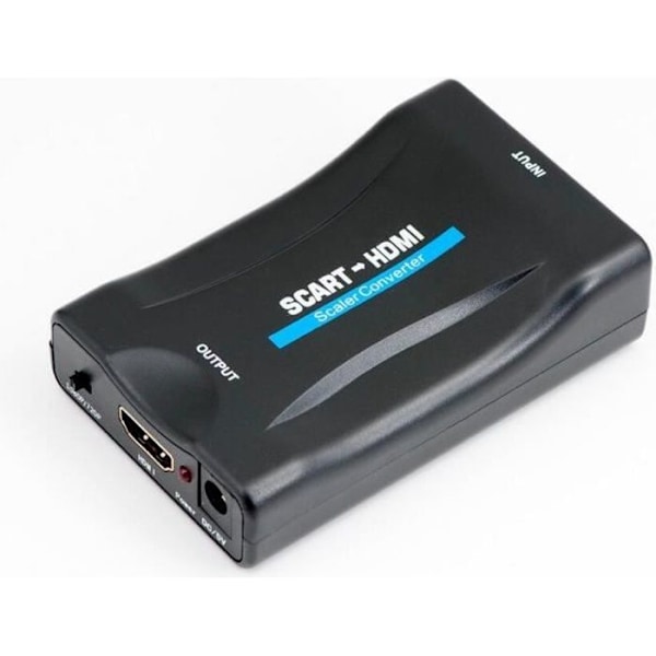 Scart till HDMI-omvandlare Scart till HDMI-adapter 1080P HD för DVD, Sky Box, STB, etc.