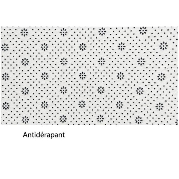 Absorberande halkfri matta - Polyester - Trämodell - Maskintvättbar - 40 x 120 cm - Grå Grå