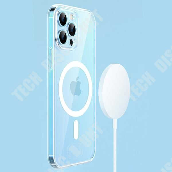 TD® Mobiltelefonfodral för Apple 13 krockkuddefodral trådlös laddning animation transparent magnetiskt sugfodral