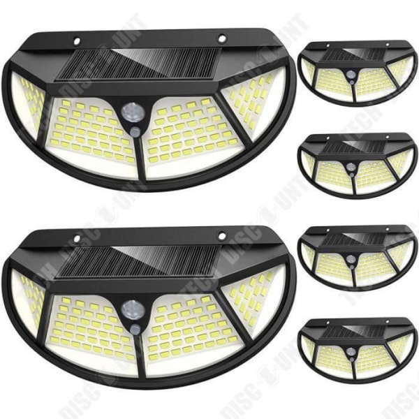 TD® DIY MORE Solcellelampe Udendørs 100led, 9 Pakke Udendørs Sollys Bevægningssensor 270° Vandtæt til Ja