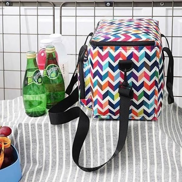 TD® Isolerad kylväska 10 L Bärbar - Lunchpåse för måltidsskydd - Friskhet Förvaring Mat Dryck Bekvämt lätt skum