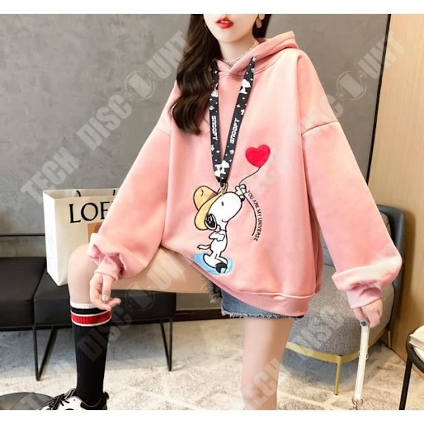 Tröja - TD® - Hong Kong-stil - Bokstavsbroderi - Plus size - Vinter 2020 Röd