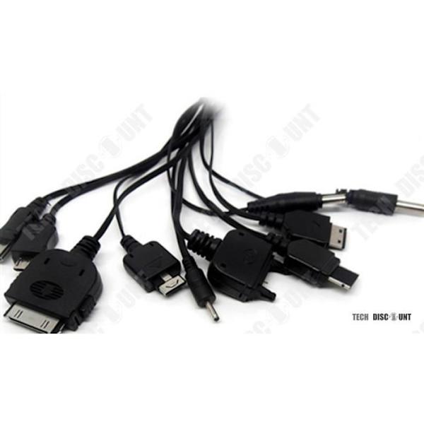10 in 1 universaali latauskaapeli, joustavat USB-pikataujoitusliittimet älypuhelimelle, monikanavainen yhteensopiva
