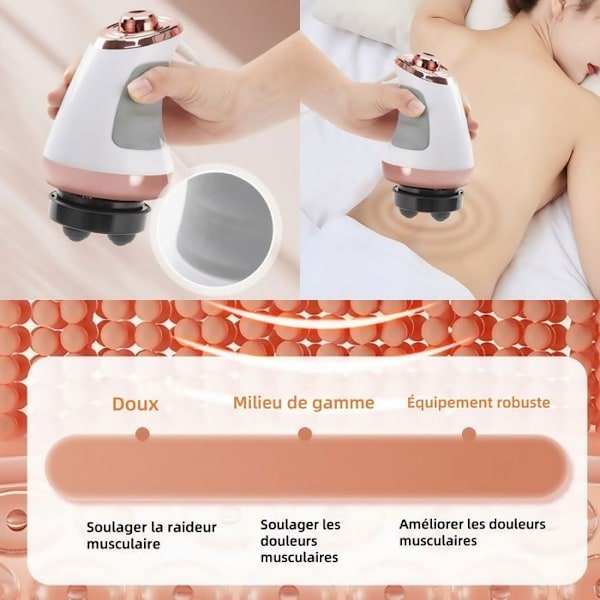 Kraftig vibration Stovepipe Slankende krop massage Apparat infrarød slankende og Gua Sha maskine Skubbe 3 färger av tygöverdrag