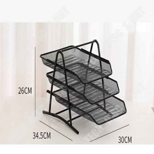 TD® Mesh Filställ Fyrlagers Trelagers Filfack Lagringsram Lagringsställ Ge