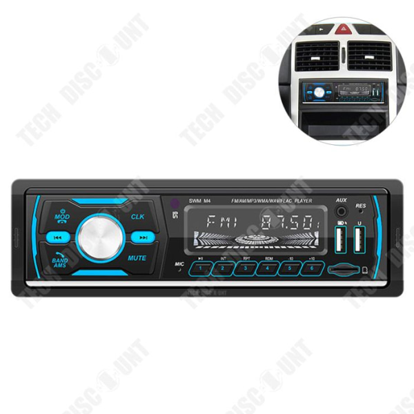 TD® Bluetooth Bilradio Dubbel USB MP3-spelare Bluetooth Talk USB Flash Drive Plug and Play DAB Digital Radio för bil