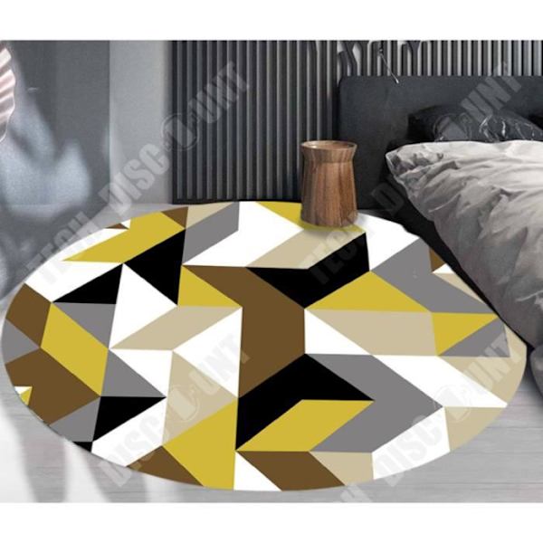 TD® Modern rund matta geometriskt mönster soffbord modell sovrumsgolvmatta hängande korg datorstol tältmatta