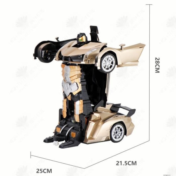 HTBE® Fjärrkontroll bil deformerbar robot barns laddning leksak Induktion deformerad bil gest fjärrkontroll bil