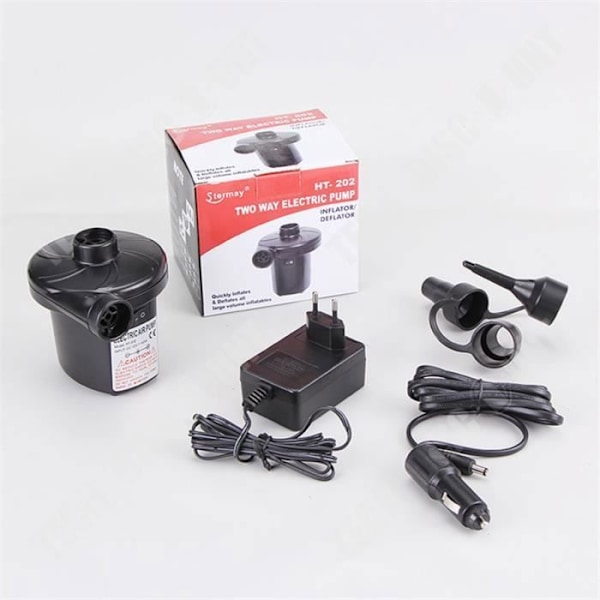 TD® Elektrisk luftpumpe Multi-brug/Standard europæisk stik + Dobbelt opladning/Hjemmeopblæsning værktøj 12 V/Let bærbar