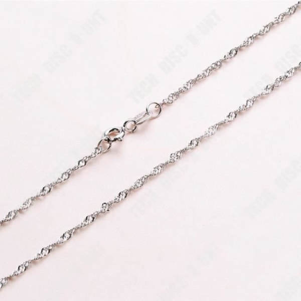 TD® s925 silver halsband smycken kvinnors nyckelben kedja hänge med kedja europeisk och amerikansk silverkedja